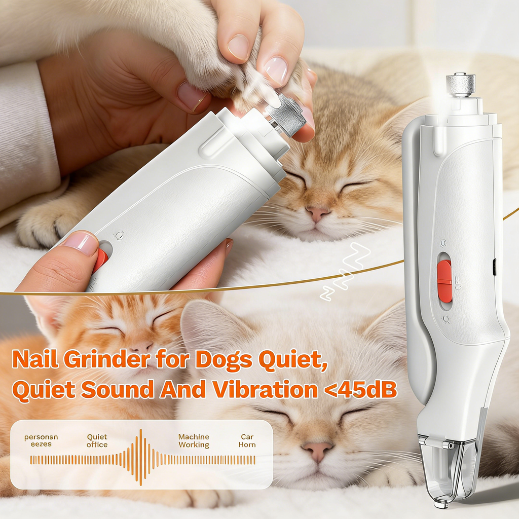 2 in 1 Dog Nail Clippers & Cat Nail Clippers Trimmers for Large Medium Small Dogs Cats