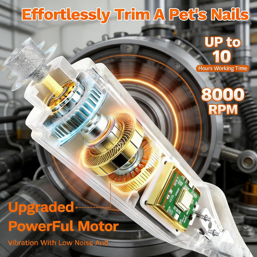 2 in 1 Dog Nail Clippers & Cat Nail Clippers Trimmers for Large Medium Small Dogs Cats