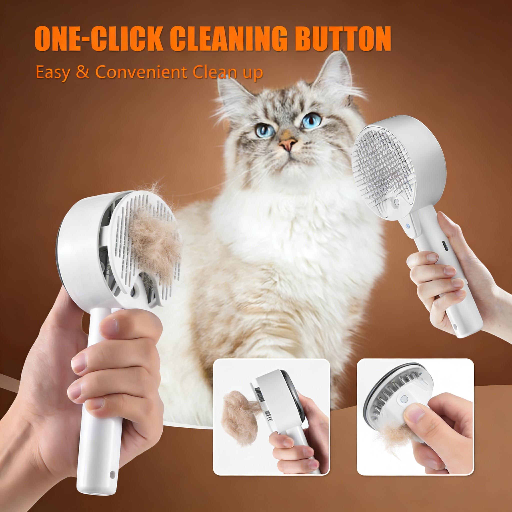 Cloud Care Cat Brush for Indoor Cat Steam Brush