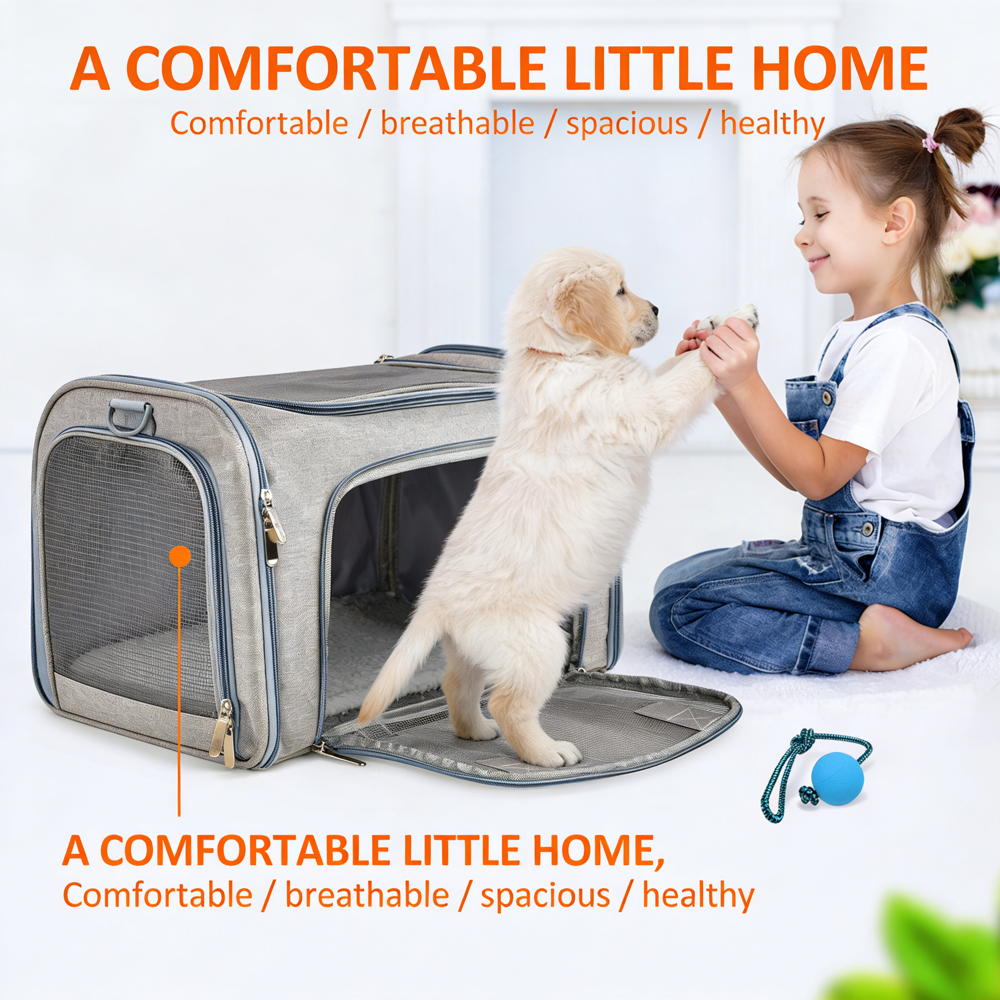 Cat Carriers Dog Carrier Pet Carrier For Small / Medium Cats Dogs Puppies (Up To 15lbs)