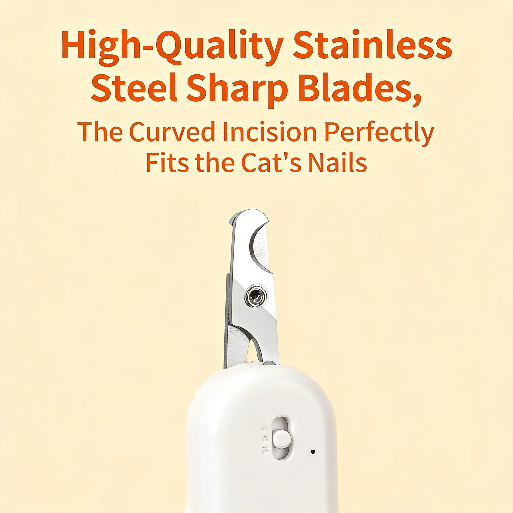 Pet Nail Clipper with LED & -U-V Light, Cat Claw Trimmer with Ultra Bright LED Light for Nail Bloodline to Avoid Over Cutting